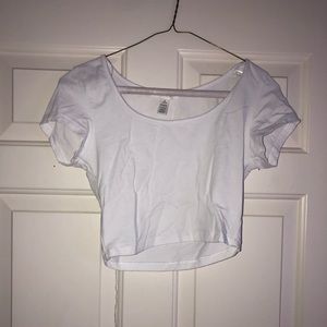 White crop top